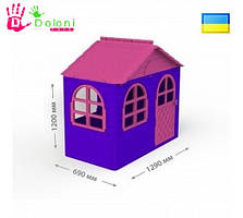 Дитячий будиночок для дітей 02550/10 Долони Doloni 1290*690 рожевий/фіолетовий пластик будинок