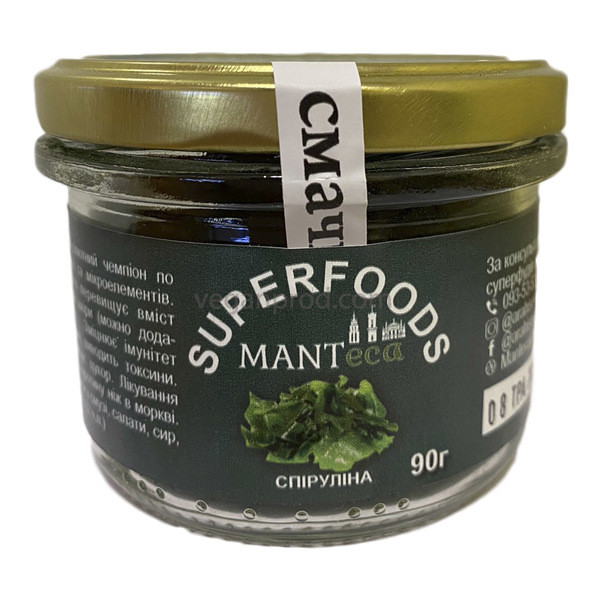 Спіруліна (порошок) 90г, тм Manteca