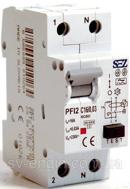 PFI 2 — диференціальний автоматичний вимикач