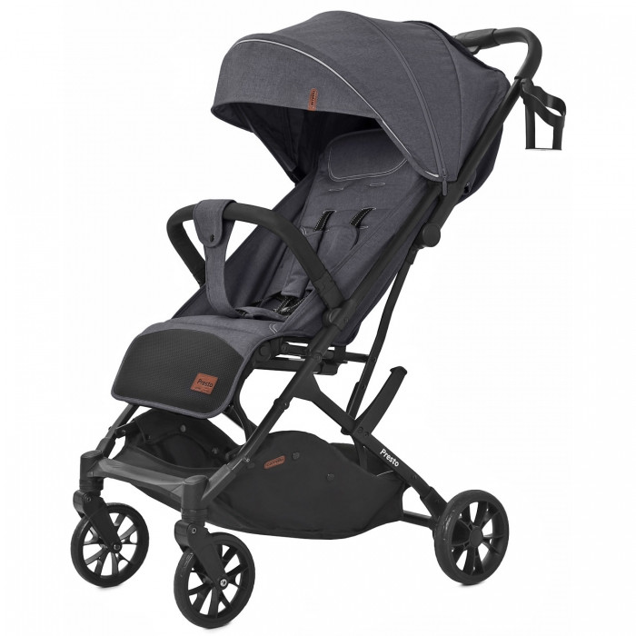 Коляска прогулочная CARRELLO Presto CRL - 9002 Чорна + дощовик