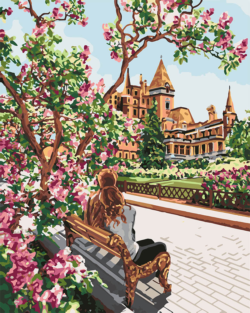 Картина за номерами Відпочинок в тіні KHO4717 Ідейка 40 х 50 см (без коробки), фото 1