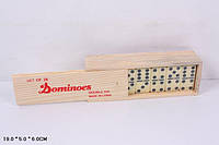 Домино Классик 5010Д в деревянной коробке, кости с металл. сердечником, см. описание