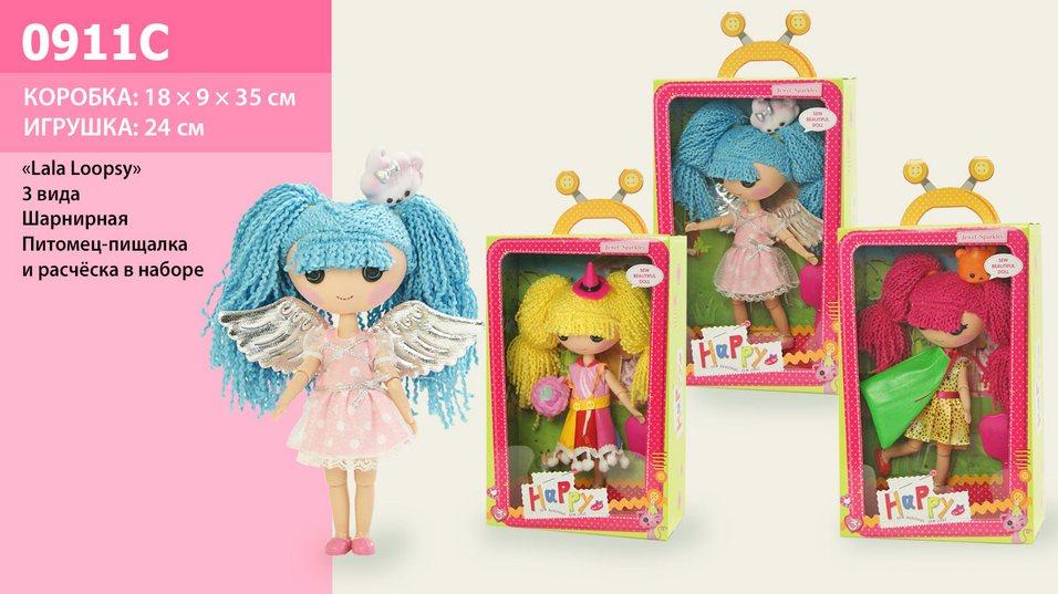 Кукла Лалалупси 0911С 3 Вида, с Питомцем-пищалкой и Аксесс, в Кор. 18*9 ...
