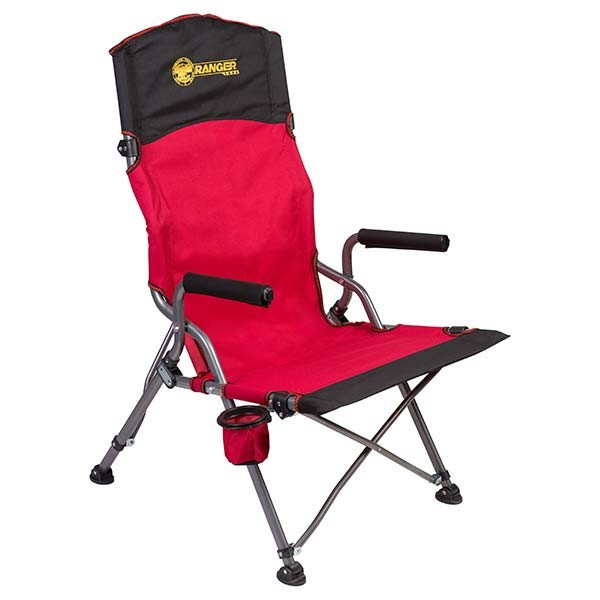 Стул раскладной туристический, зонтик GD-5290, Ranger-1996, Красный