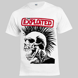 Футболка EXPLOITED Logo біла, фото 2