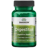 Swanson Digestitol Комплекс пищеварительных ферментов Диджеститол, 60 капсул