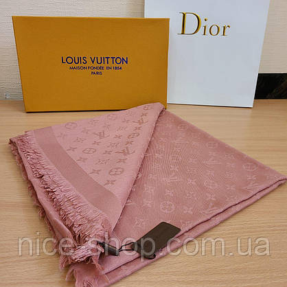 Хустка Louis Vuitton лососевий, фото 3