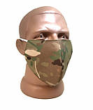 Маска захисна на обличчя двошарова багаторазова камуфляжна МУЛЬТИКАМ, фото 2