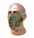 Маска захисна на обличчя двошарова багаторазова камуфляжна МУЛЬТИКАМ, фото 3