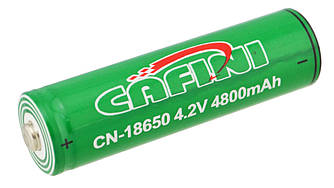 Акумулятор Li-ion Cafini 4.2V 18650 4800 mah Green