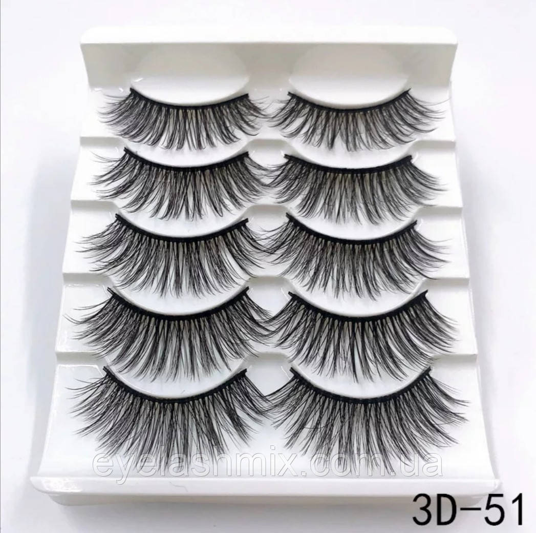 Накладні вії 3D - 51  5пар, фото 1