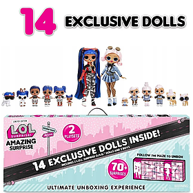 Ігровий набір з ляльками LOL Surprise Amazing — Дивовижний сюрприз 14 ляльок з аксесуарами 559764
