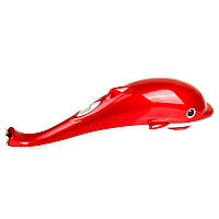 Антицеллюлитный электро-массажер для всего тела Дельфин (Красный №2) ручной вибрационный массажер (TI)