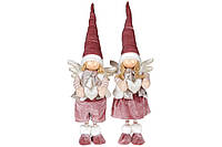 Мягкая игрушка Ангел 65см 2 вида: Девочка и Мальчик цвет - розово-лиловый (877-007)