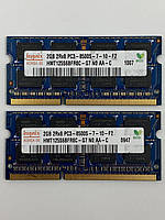 Оперативная память для ноутбука Hynix SODIMM DDR3 4Gb (2*2Gb) 1066MHz 8500s CL7 (HMT125S6BFR8C-G7 N0 AA-C) Б/У