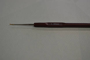 Гачок для в'язання сталевий з пластиковою ручкою №1,0