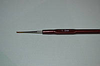 Гачок для в'язання сталевий із пластиковою ручкою No1,2