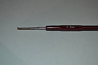 Гачок для в'язання сталевий із пластиковою ручкою No1,3