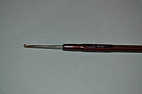 Гачок для в'язання сталевий із пластиковою ручкою No1,5