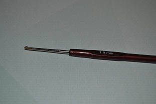 Гачок для в'язання сталевий з пластиковою ручкою №1,8