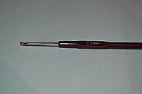 Гачок для в'язання сталевий із пластиковою ручкою No2,2