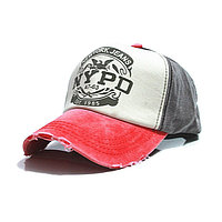 Брендовая бейсболка (кепка) унисекс Красно-коричневая NYPD