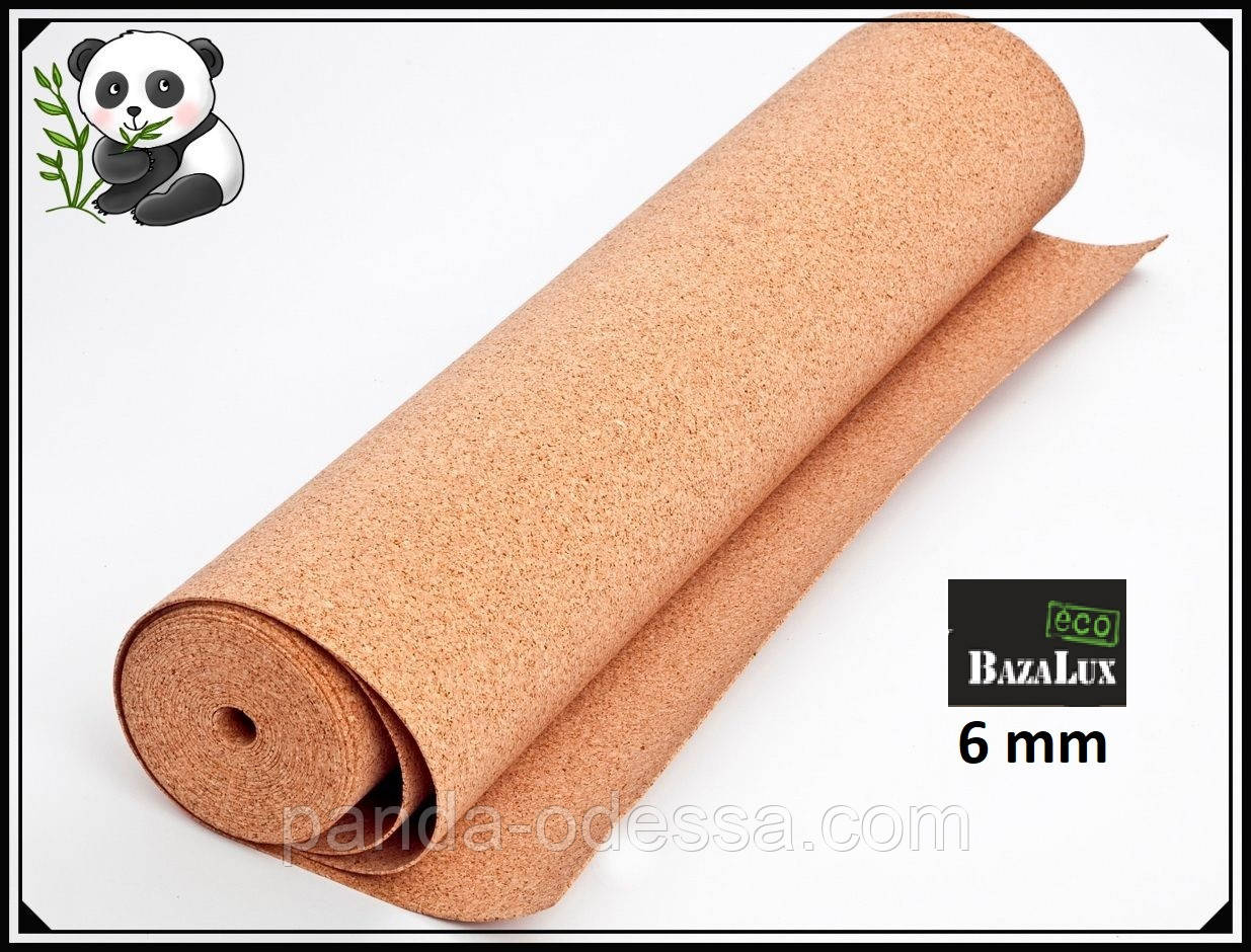 Коркова підкладка 6 мм, 1х10м, ТМ Bazalux Eco