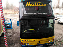 Лобовое стекло для автобусов Renault Noge верхнее