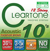 Струни для 12-струнної акустичної гітари CLEARTONE 7410-12 ACOUSTIC PHOSPHOR BRONZE 12-STRING ULTRA LIGHT 10-47