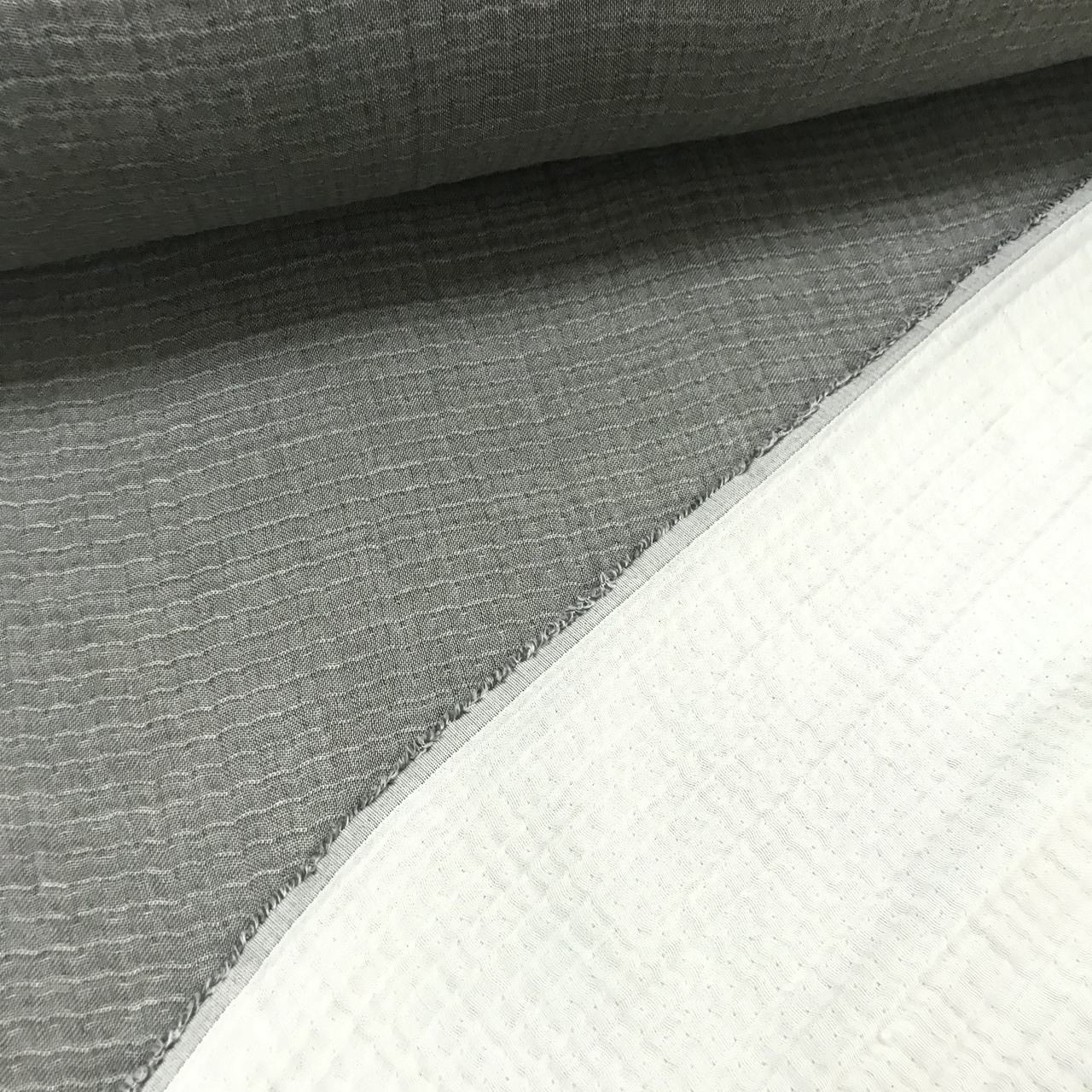 Тканина муслін жатий чотиришаровий, темно-сірий (двосторонній) (шир. 1,9м) (MS-JAT-4-0001), фото 1