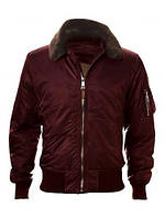 Бомбер Top Gun B-15 Men's Heavy Duty Vintage Flight Bomber Jacket TGJ1542 (Burgundy)