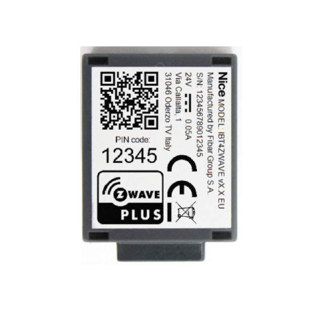 Модуль інтеграції Fibaro автоматики для воріт Nice BiDi-ZWave IBT4ZWAVE