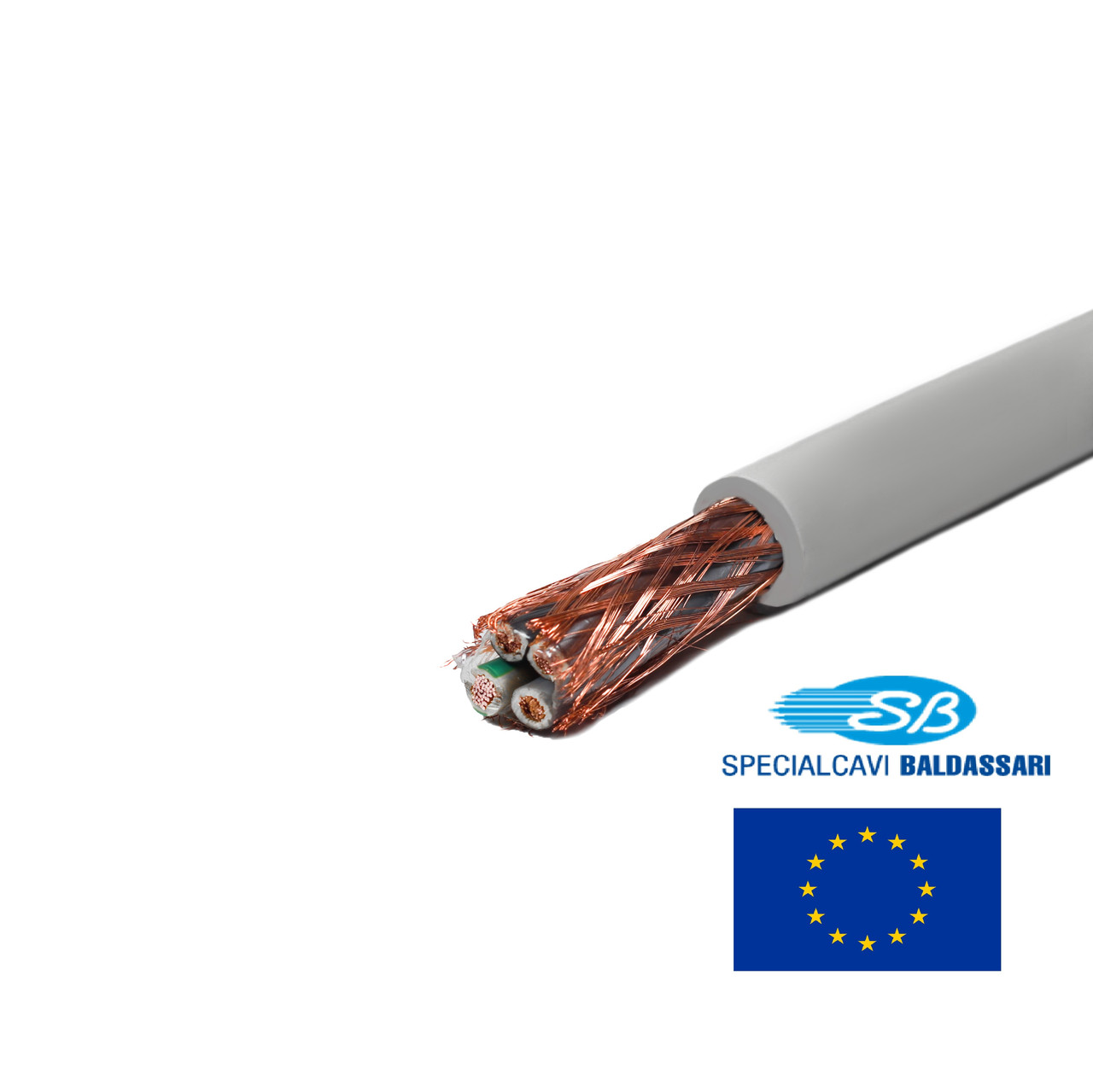 Кабель екранований 4x1,5 FROH2R мідний гнучкий CONTROLFLEX FR450S-04015 Specialcavi Baldassari контрольний управління (5 клас)