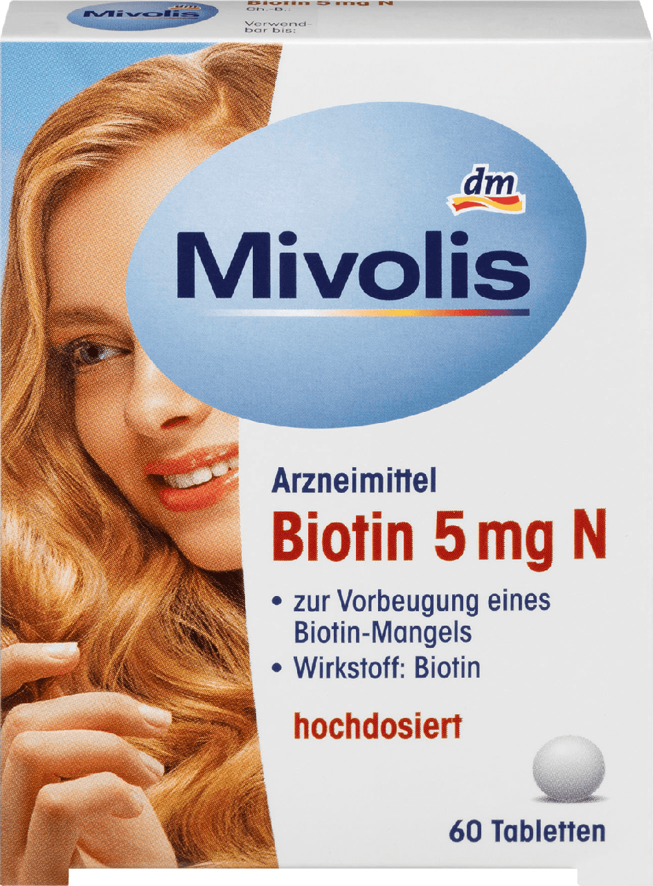 Біологічно активна добавка Mivolis Biotin 5mg N, 60 шт.