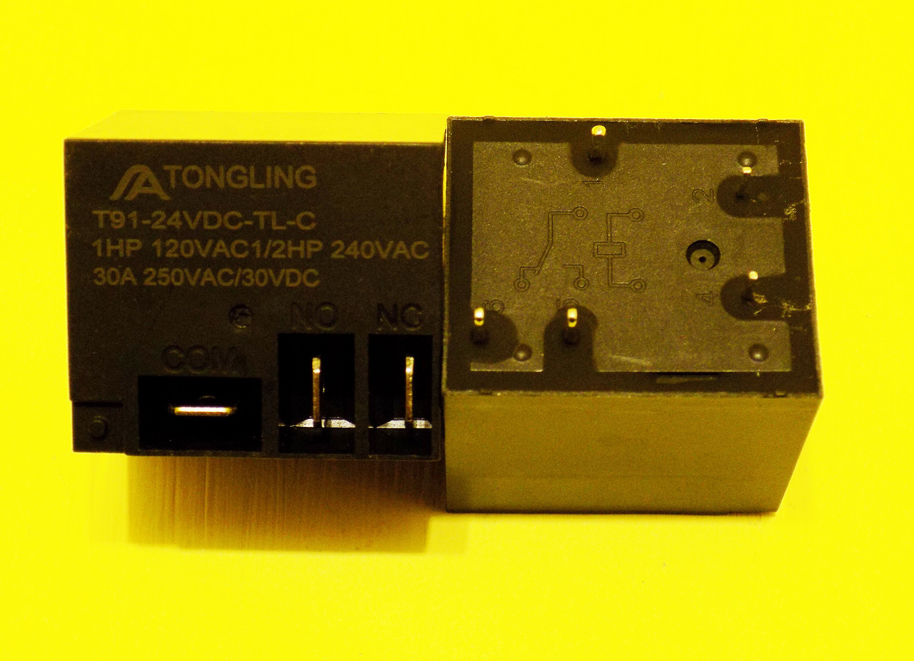 Реле TONGLING T91-24VDC-TL-C (JQX-30F) 24V 30А