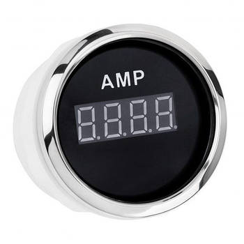 ЦИФРОВИЙ АМПЕРМЕТР I GAUGE 52MM З ФУНКЦІЄЮ ПОПЕРЕДЖЕННЯ (ЧОРНИЙ) LED ДИСПЛЕЙ