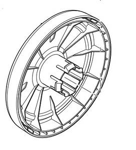 Колесо для пилососа Philips FC8444