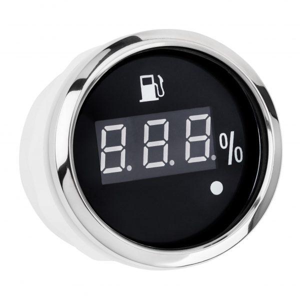ЦИФРОВИЙ ДАТЧИК ПАЛИВА I GAUGE 52MM З ФУНКЦІЄЮ ПОПЕРЕДЖЕННЯ (ЧОРНИЙ) LED ДИСПЛЕЙ 240~33 OHM
