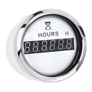ЦИФРОВИЙ ЛІЧИЛЬНИК МОТОГОДИН I GAUGE 52MM (БІЛИЙ) LED ДИСПЛЕЙ