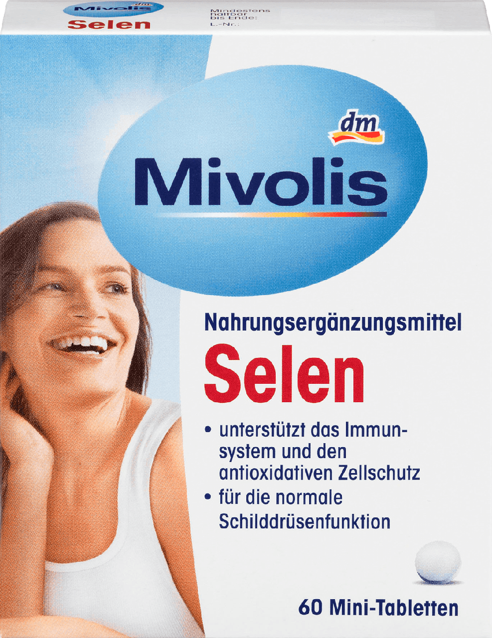 Біологічно активна добавка Mivolis Selen - 55 мкг, 60 mini-tabl.