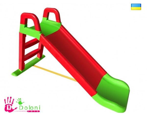 Гірка для катання дітей 0140/01 червона з зеленим Долони Doloni дитяча гірка. pro