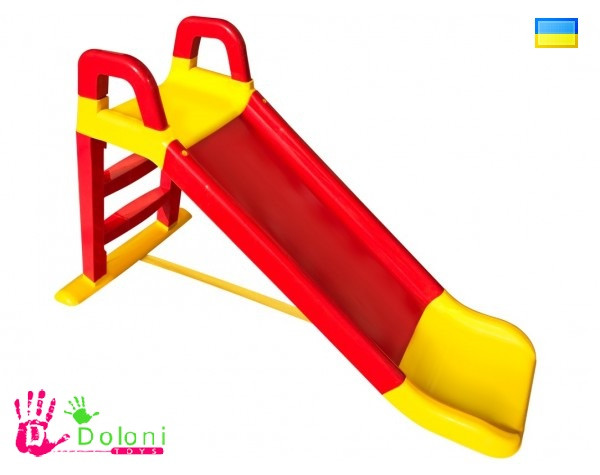 Гірка для катання дітей 0140/02 червона з жовтим Долони Doloni дитяча гірка. pro