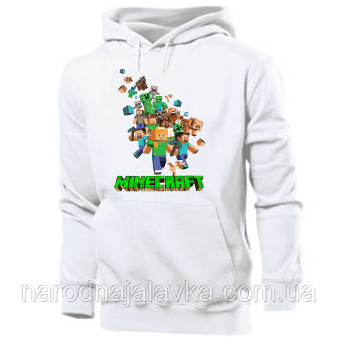Толстовка Майнкрафт (Minecraft) Кріпер. Модна толстовка.