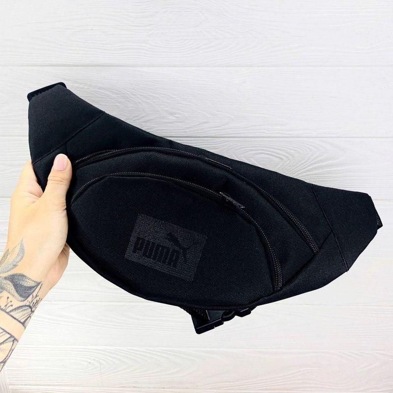 Бананка Intruder з щільної тканини чорного кольору, фото 1