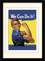 Постер в раме "Rosie the Riveter" 30 x 40 см