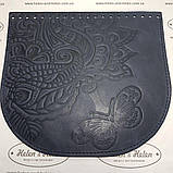 Клапан для сумки "Літо". Колір "Темно-синій"., фото 4