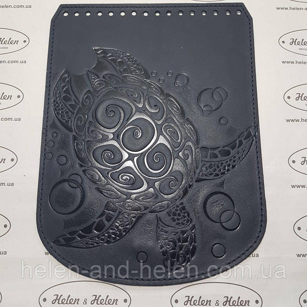 Клапан для рюкзака "Черепаха". Колір "Темно-синій"., фото 1