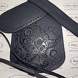 Клапан для рюкзака "Черепаха". Колір "Темно-синій"., фото 3