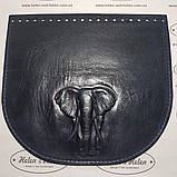 Клапан для сумки "Слон". Колір "Темно-синій", фото 3