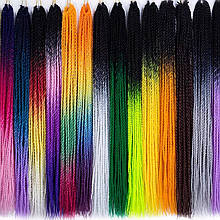 Зизи афрокосички плетіння кольорові коси Брейди кольорові косички коси вплетення афроволоси